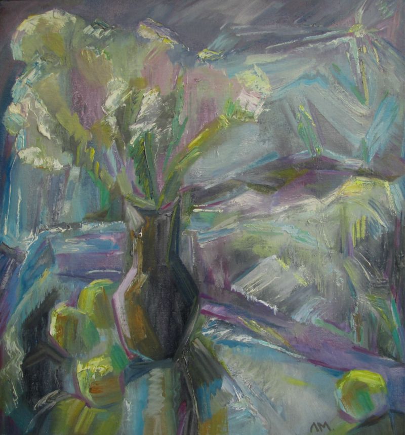 Зимнее солнце. орг.м. 90,5х82,5 2014г.